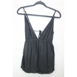 Tobi Black Babydoll Backless Strappy Top-Size S/P-Goth-Witchy-Viscose-Sexy